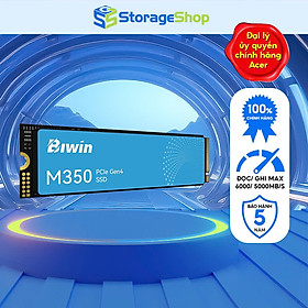 Mua Ổ cứng gắn trong SSD M.2 BIWIN M350 PCIe Gen4x4 NVMe 500GB Bảo hành 5 năm Hàng chính hãng 1 đổi 1