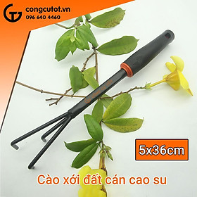 Cào xới đất cán cao su 5x36cm