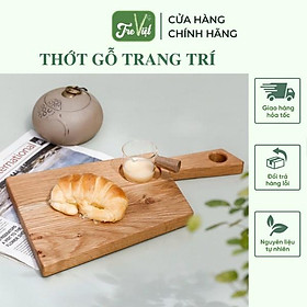 Mua Thớt gỗ trang trí chụp ảnh/ Thớt decor gỗ cao su siêu đẹp cho cá nhân/ nhà hàng/ cà phê/ quán ăn | Tre Việt