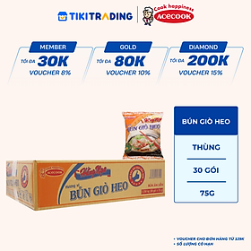 Thùng 30 Gói Bún Hằng Nga Hương Vị Bún Giò Heo Acecook