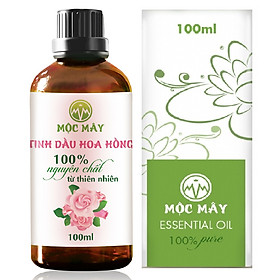 Tinh dầu hoa Hồng 100ml Mộc Mây - tinh dầu thiên nhiên nguyên chất 100% - chất lượng và mùi hương vượt trội