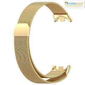 Dây đeo cho Miband 8/ Miband 9/ Miband 10 - Dây thép, khóa nam châm (DTMB8)