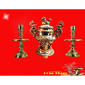 Mua Bộ Tam Sự Đỉnh Lư Hương tròn số 2VT