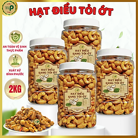 HẠT ĐIỀU RANG TỎI ỚT TÂN LỘC PHÁT COMBO 2KG - MỖI HŨ 500G