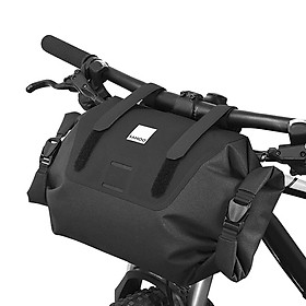 Túi đựng gắn phía trước tay lái xe đạp Pannier đa chức năng-Màu đen-Size