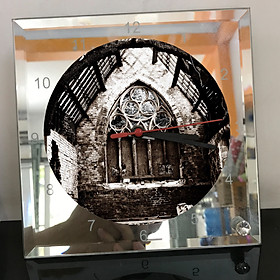 Mua Đồng hồ thủy tinh vuông 20x20 in hình Cathedral - nhà thờ chính tòa (19) . Đồng hồ thủy tinh để bàn trang trí đẹp chủ đề tôn giáo