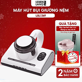 Máy hút bụi giường nệm cầm tay Lebenlang LBL1369, công suất 300W, dung tích 250ml, diệt khuẩn bằng tia UV - hàng chính hãng