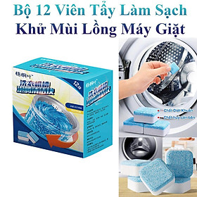 Bộ 12 Viên Tẩy Làm Sạch Và Khử Mùi Lồng Máy Giặt