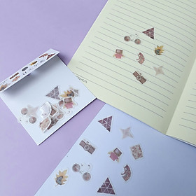 Bộ 32 Sticker Hình Dán Mini Cửa Tiệm Vui Vẻ