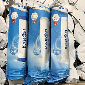 Mua Bộ 3 lõi lọc nước KAROFI Chính Hãng - Có tem QR code xác thực - Hàng Chính Hãng