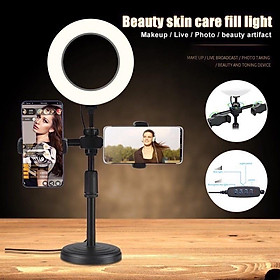 Mua Giá Đỡ 2 Điện Thoại Có Đèn  LiveStream  Kẹp Điện Thoại Để Bàn Quay Video Tiktok Có Đèn Led 3 Màu
