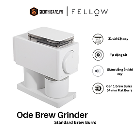 Mua Máy Xay Cà Phê Fellow Ode Brew Grinder Matte White - Xay từ pour over  Aeropress  French press  cold brew - 220V -   Hàng Chính Hãng - BH 1 năm   - Standard Brew Burrs