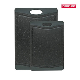 Mua  Hàng chính hãng  Bộ đôi thớt sạch Neoflam Flutto M - S. Thớt được đúc bằng nhựa PP  đảm bảo an toàn vệ sinh thực phẩm