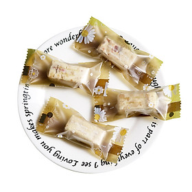 Mua Túi gói kẹo Nougat  Túi đựng bánh cookie  vỏ túi đóng kẹo hạnh phúc size 4*9.5 cm (hoa cúc vàng)