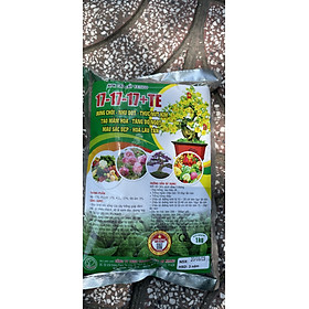 Mua Phân bón NPK cao cấp 17-17-17 + Te chuyên hoa mai cây kiểng rau màu  gói 1kg