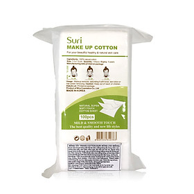 Bông Tẩy Trang Suri Cotton Mỏng 100 miếng