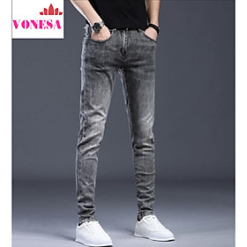 Quần Jean Nam Vovesa Mẫu Mới, Dáng Ôm Trẻ Trung, Nam Tính Q3 - Xám - 28