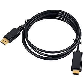 Mua Cáp chuyển Displayport sang HDMI  DP ra HDMI dài 1m8 chuyển từ cổng display port đực ra hdmi đực độ phân giải 4K