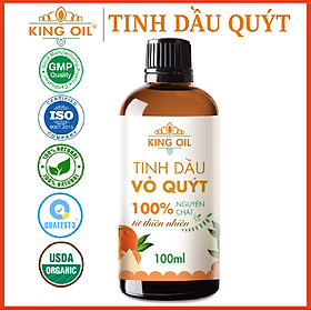 Tinh dầu Quýt nguyên chất từ thiên nhiên, xông phòng, khử mùi, thơm phòng, đuổi muỗi - KingOil