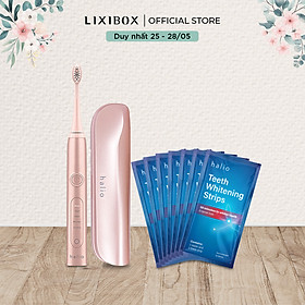 Combo Bàn Chải Điện Halio Toothbrush PRO Rose Gold Và Set 7 Miếng Dán