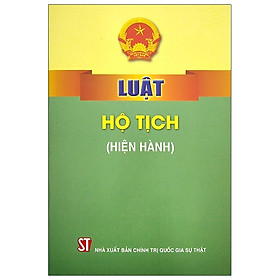 [Download Sách] Luật Hộ Tịch (Hiện Hành)