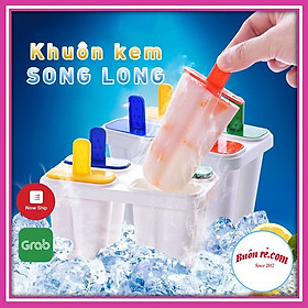 Mua Khuôn kem 4 que Song Long 2867 làm tại nhà tái sử dụng nhiều lần Buôn Rẻ 01200