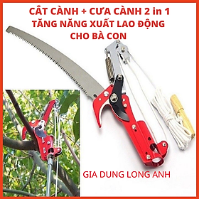 Đầu kéo tỉa cành, cắt cành cây trên cao,hái quả ,kết hợp cưa cành