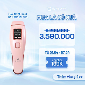 Máy triệt lông và trẻ hóa da IPL PRO, 3 trong 1, hàng chính hãng Dr Glatt, thương hiệu Đức