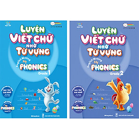 Combo 2 Cuốn Luyện Viết Chữ Nhớ Từ Vựng – English Writing My Phonics