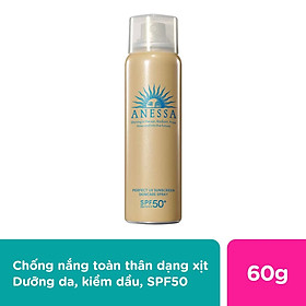 Xịt Chống Nắng Anessa Dưỡng Da Đa Năng Bảo Vệ Hoàn Hảo Perfect UV SPF50+ PA++++ 60g