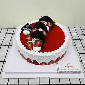 [ Chỉ giao HN] -  Bánh Mousse Dâu tây Size 18cm