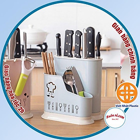 Ống đựng đũa thìa đa năng nhựa Việt Nhật kèm khay cắm dao kéo - Buôn rẻ 01212
