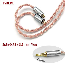 FAAEAL 4 Core High Purity Copper Earphone Cables 3.5mm/2.5/4.4 TRRS Gold-plated Earphone Upgrade Cable 2Pin/ MMCX Connector For TFZ/Kinera/TRN/FAAEAL