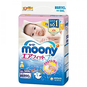 Tã dán sơ sinh Moony Newborn 90 90 miếng