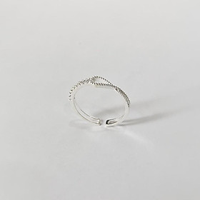 Nhẫn bạc 925 freesize vô cực đính pha lê lấp lánh xinh xắn dễ thương Dế Bạc –N5570