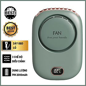 Mua Quạt Mini Tích Điện Đeo Cổ Thời Trang Besti Y01  3 Tốc Độ Gió Siêu Mát  Chạy Siêu Êm  Dung Lượng Pin 2000mAh  Phù Hợp Khi Chạy Bộ  Đi Du Lịch   Văn Phòng  Đi Chơi- Hàng Chính Hãng