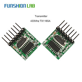 2pcs/lô 433MHz Công tắc điều khiển từ xa phổ quát RF Mã học tập không dây RF 1527 Mô -đun mã hóa cho Arduino DIY