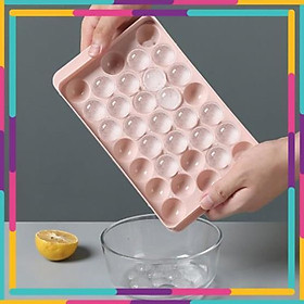 Mua khay đá viên tròn Khuôn thạch bi nhựa tròn làm hoa quả trái cây/ khuôn rau câu