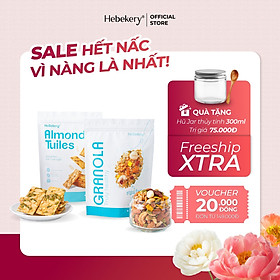 Combo 200g Bánh Ngói Hạnh Nhân + 250g Granola Truly Healthy 3 Vị Dinh Dưỡng