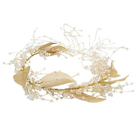 Elegant Golden Wedding Bridal Rhinestone Headpieces Headband for Hair Decor