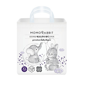 Combo 3 bỉm quần đêm L28, Xl22, XXL18  Momo Rabbit tặng quà