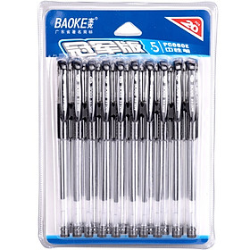 BAOKE PC2318 Gold book black gel pen 12 pcs