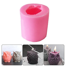 3D Owl Candle Mold Silicone Mould for Chocolate Fondant Candy Mini Soap DIY