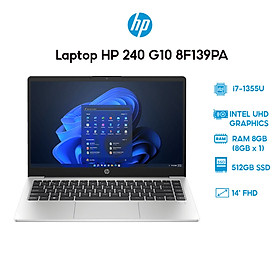 Mua Laptop HP 240 G10 8F139PA i7-1355U | 8GB | 512GB | Intel Iris Xe Graphics | 14  FHD | Win 11 - Hàng Chính Hãng