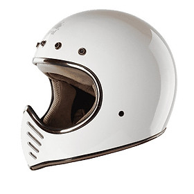 Mũ Bảo Hiểm Fullface H1 Royal - Trắng bóng