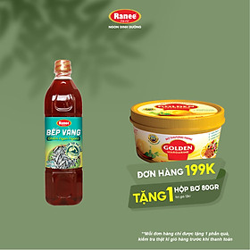 {Đơn 199k tặng hộp bơ 80g} Nước chấm Cá Cơm Bếp Vàng siêu tiết kiệm 880ml