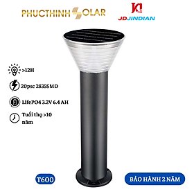 Đèn Sân Vườn Đèn Trang Trí Sân Vườn Năng Lượng Mặt Trời 5W T600 Chống Nước IP65 | Phúc Thịnh Solar