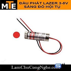 Đầu phát tia laze 3-5V 5mW - Module laser sáng đỏ hội tụ 12mm có điều chỉnh tiêu cự