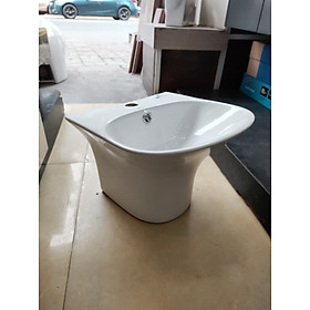 Mua CHẬU LAVABO TREO TƯỜNG LIỀN CHÂN KT 36X36CM NHỎ GỌN