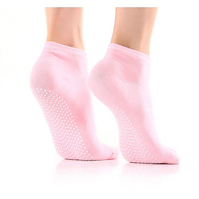 Tất nữ(Dài,Ngắn) tập Yoga Gym Pilates vớ chân nữ cổ lửng chất liệu cotton,thoáng khí có gắn silicon chống trơn(1 Đôi)